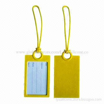 eco-friendly creative cute silicone rubber luggage tag for gifts, customized designs are welcomed